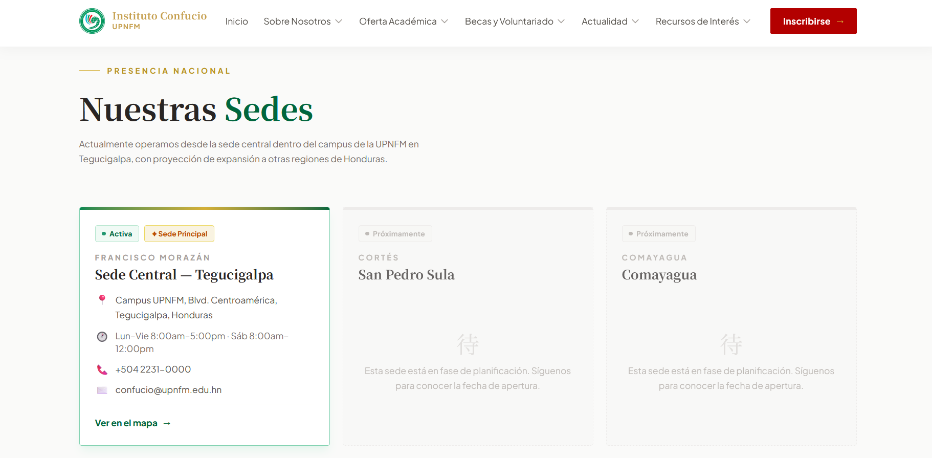 IC_UPNFM – Vista del sitio